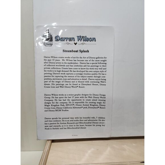 Disney X Darren Wilson Steamboat Splash ☆Rare☆ - Picture 3 of 3